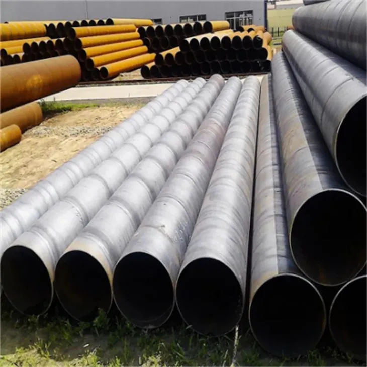 A106 Uglerodli qora spiral payvandlangan po'lat quvur